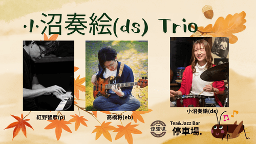 2025.11.7(fri) 小沼奏絵(ds)Trio