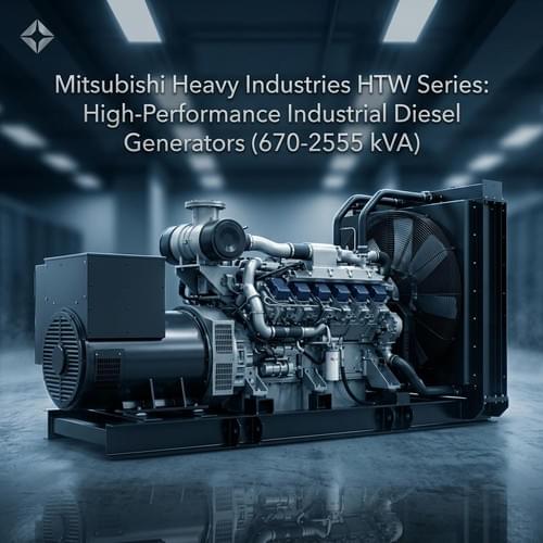 Mitsubishi Heavy Industries HTW Series: High-Performance Industrial Diesel Generators (670-2555 kVA)