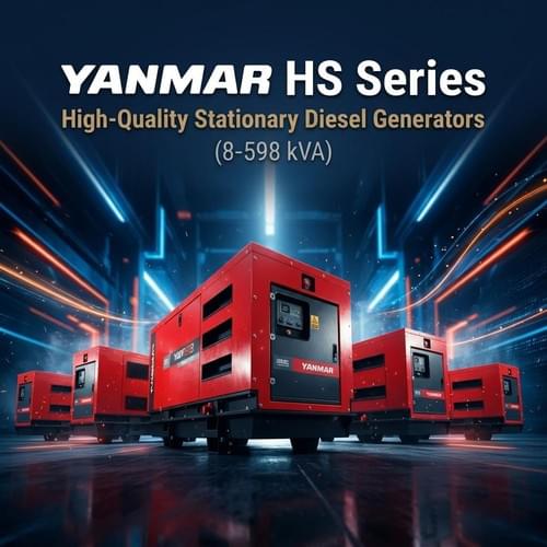 YANMAR HS Series: High-Quality Stationary Diesel Generators (8-598 kVA)