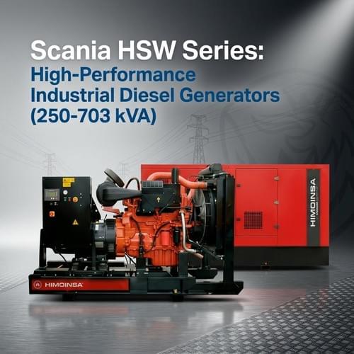 Scania HSW Series: High-Performance Industrial Diesel Generators (250-703 kVA)