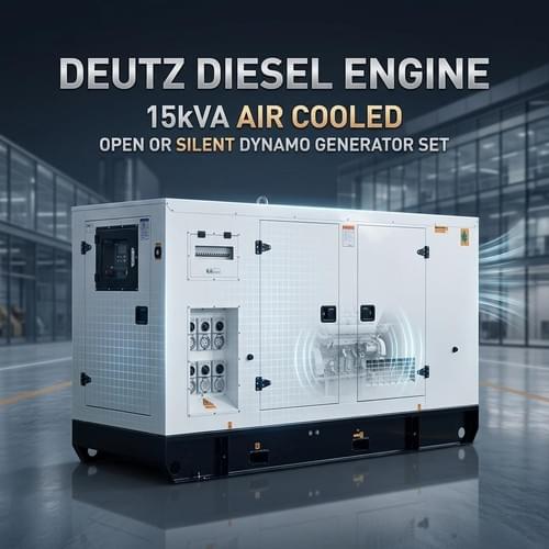 Deutz Diesel Engine 15kva air Cooled Open or Silent Dynamo Generator Set