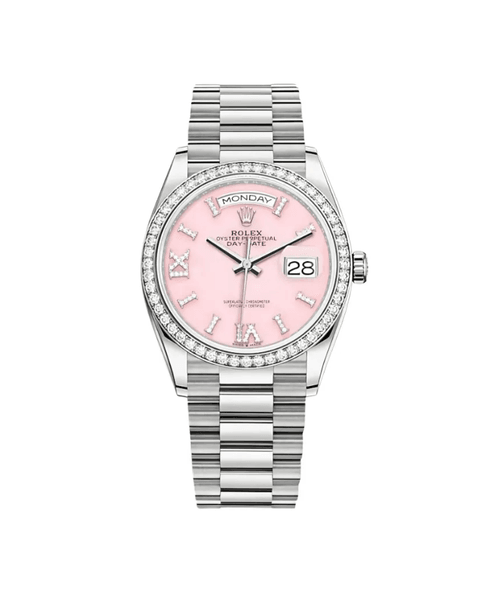 Rolex Day-Date PINK DIAL 36mm LADY