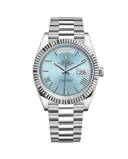 Rolex Day-Date light blue dial 40mm
