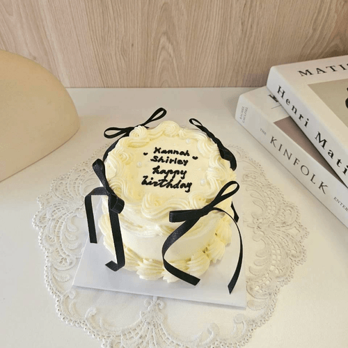 【4吋鮮奶油蛋糕】緞帶香頌