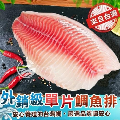 『歐嘉嚴選』台灣外銷級單片鯛魚排—8/6~8/26