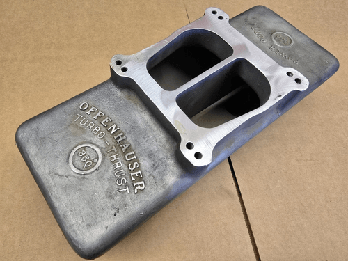 Item #137 Offenhauser 5910 Tunnel Ram Intake Manifold TOP ONLY Mopar 383-400