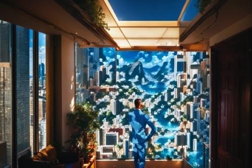 "Rio Horizon" Rio de Janeiro Phygital Metal Edition - 84x60cm