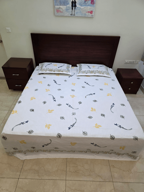 Block Printed Bed Spreads with Pillow covers