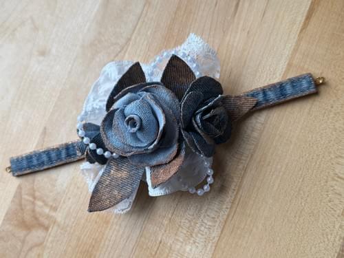 Handmade Denim Corsage