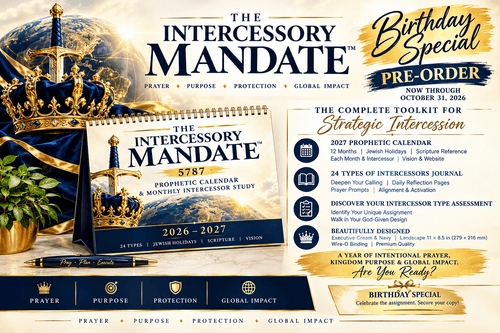 The Intercessory Mandate⢠5787 Prophetic Calendar