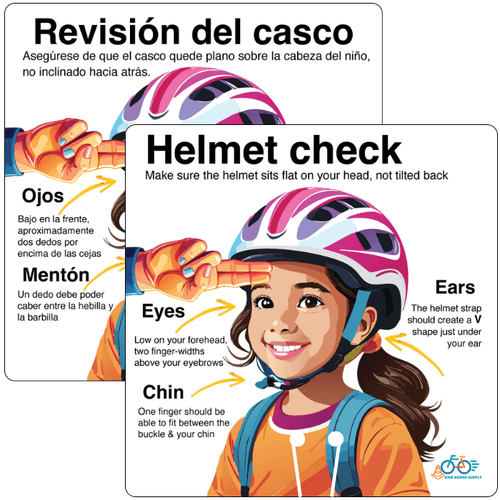 Helmet Check, Cone Clip-in Sign