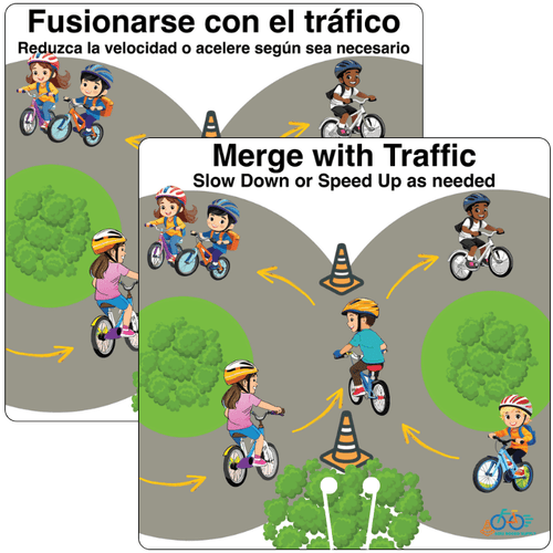 Merge with Traffic, Cone Clip-in Sign