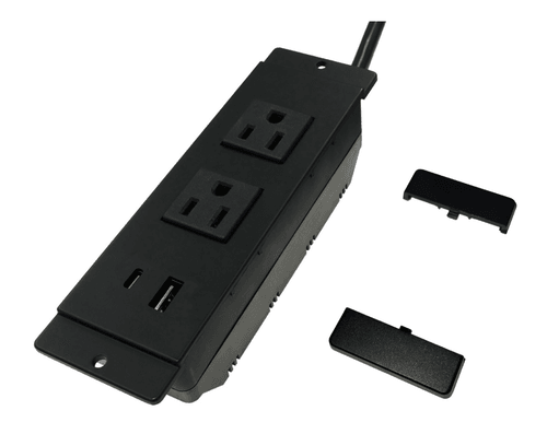 PDU-211-00B(Embedded Extension Cord with 2 AC + 1 USB + 1 Type C)