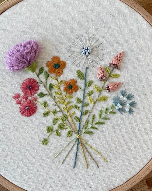 Embroidered Flowers with Cathrine Lloyd