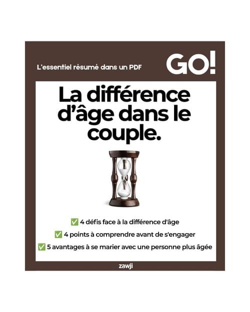 La différence d'âge dans le couple