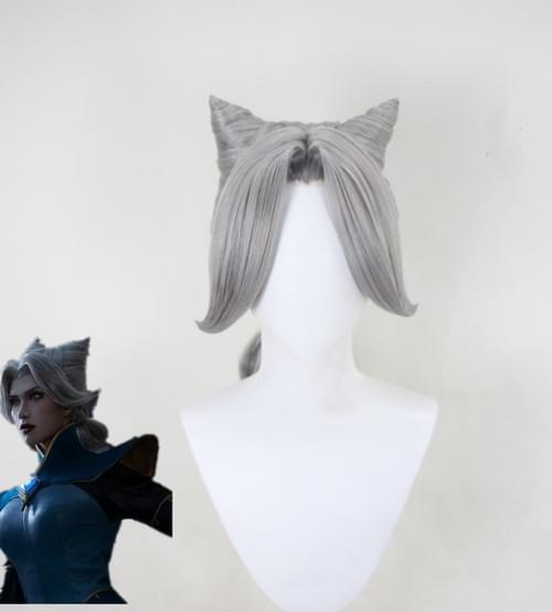 Pre-style League of Legends The Steel Shadow Camille Cosplay Wig