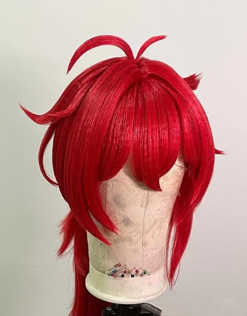 Pre-style Genshin Impact Diluc Ragnvindr Cospaly Wig