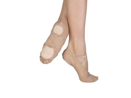 Split Sole Stretch Canvas Ballet Shoe