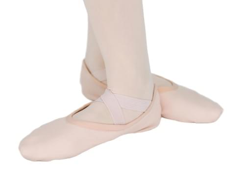 Ballet Pink-Stretch Canvas Ballet Shoes