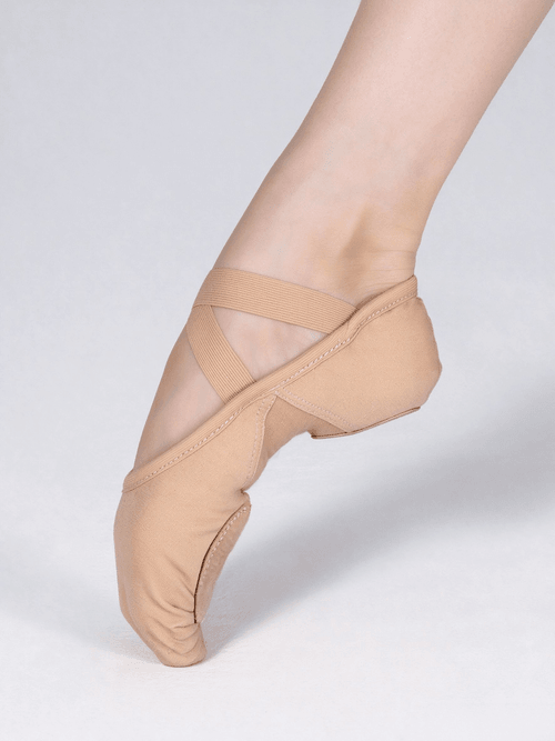 Light Tan - Premium Stretch Canvas Ballet Shoe