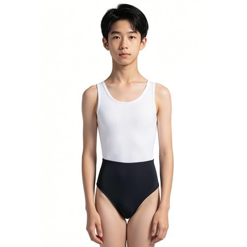 Mens' Contrast - Color Tank Leotard