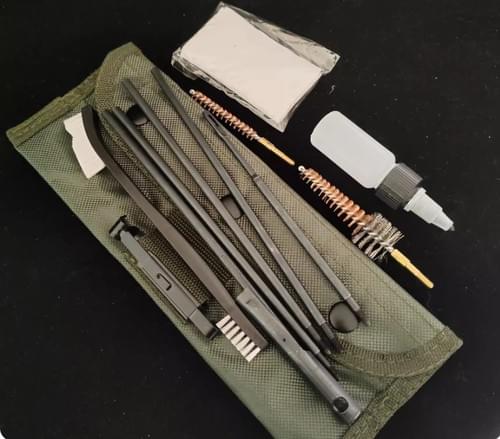 Rifle Field Cleaning Kit + Hoppes Gun Oil(For both of 12Ga & .22Cal)