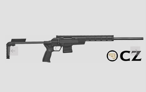 223 CZ 600 Trail Blued 20" Threaded with Adjustable Buttstock
