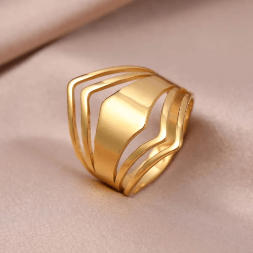 Geometric Rhombus Antique Style Rings