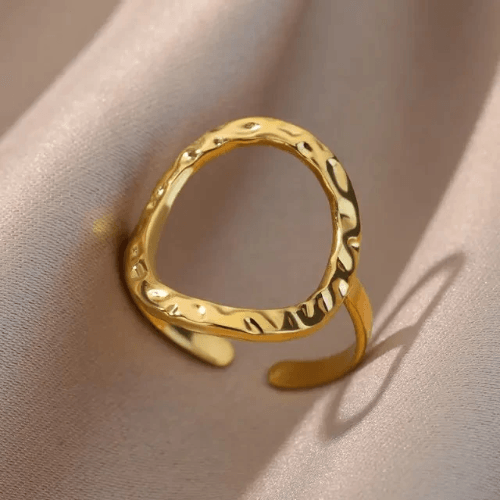 Round Vintage Rings Gold Jewelry Finger