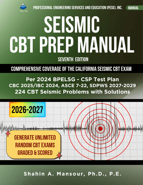 Seismic CBT Prep Manual for Professional License, 7th edition