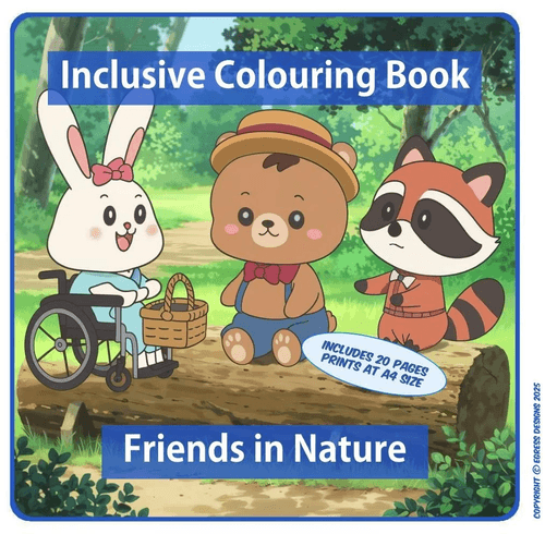Inclusive Colouring Book - Friends in Nature (Digital Download)