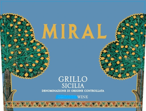 義大利 Cantine Fina 酒莊 米菈西西里棕櫚格里洛 白酒 Miral Grillo Sicilia DOC