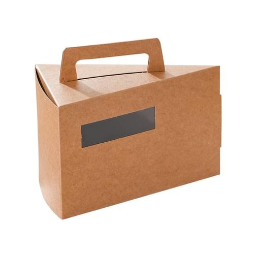 Triangle cake box Mousse slice packaging Sandwich dessert corner box Cake takeout box