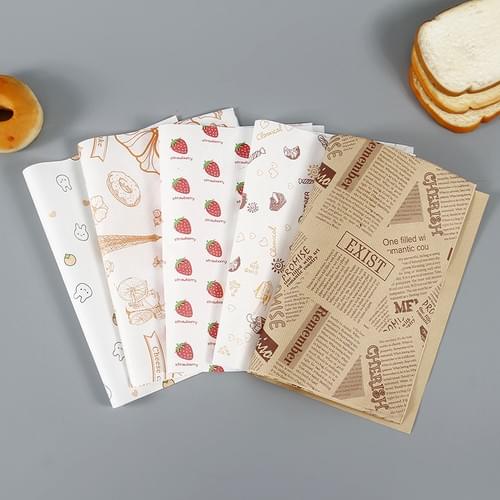 Oil-proof paper, Food packaging paper, Hamburger paper