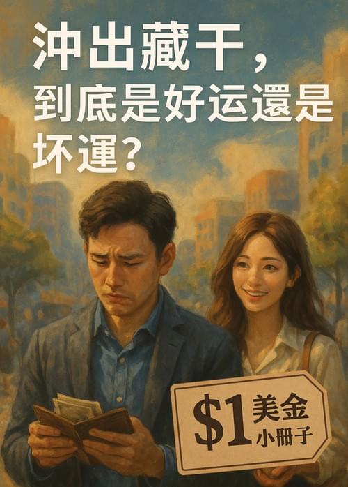 《沖出藏干,到底是好運還是壞運?》PDF