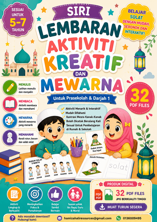 Siri Lembaran Aktiviti Kreatif dan Mewarna