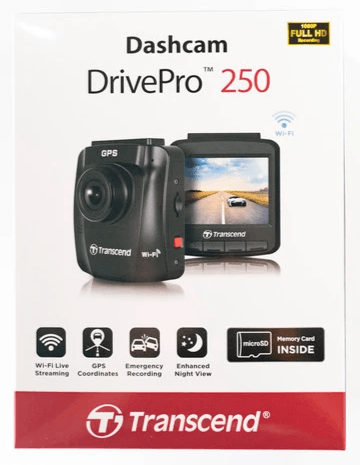 Transcend創見 DrivePro 250 行車記錄器(連64GB原裝車CAM卡) 香港行貨