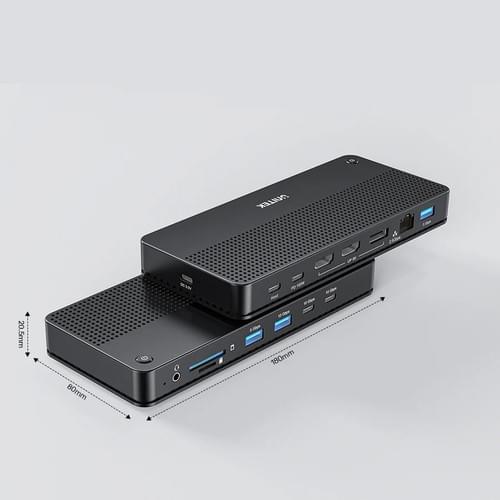UNITEK USB-C 8K 擴充基座 100W PD