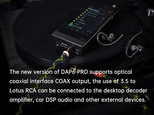 ポータブルプレーヤー KAEIDESIGN DAP6PRO DAP6-PRO 9039spro*2 デコーダiosメディアロスレスhifiモバイル