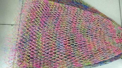 【黑水墨】40 50 60公分(雙線)加深型磯玉網(磯替網)(不含網框)球拍線手工編織(大力馬線)比一般網子深