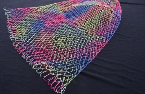 【 黑水墨】40.45. 50. 60公分(單線)細網目加深型磯玉網(台灣現貨)(磯替網不含網框)球拍線 大力馬手