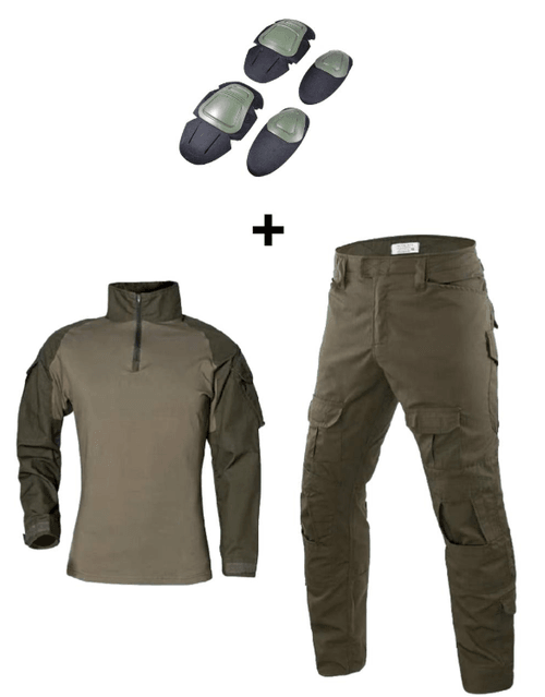 Tactical Shirt & Pants Combo with Elbow and Knee Pads