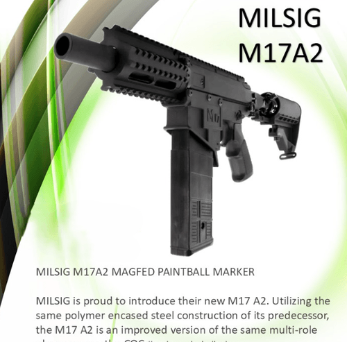 MILSIG M17A2 Magfed Tactical Paintball Marker