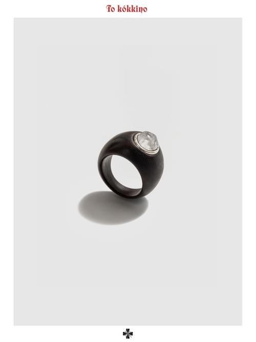 tokokkino「Private Moon Phase」Purple Sandalwood Crystal Ring