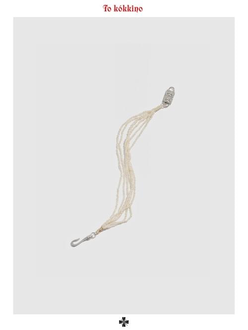 tokokkino「Surge」Retro 925 Silver Metal Buckle Multilayer Pearl Bracelet *Eternal Series