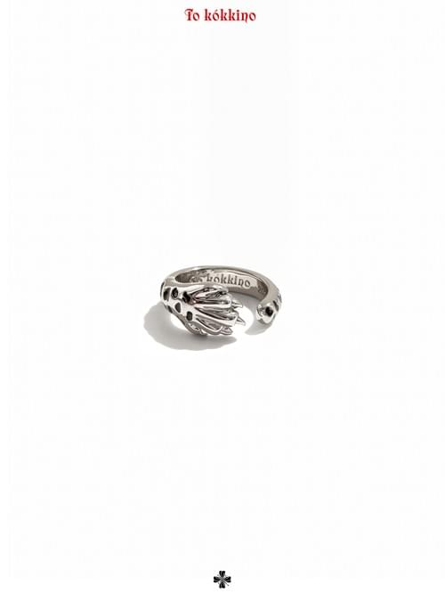 tokokkino "Wild Fang" Polished Silver Cheetah Paw Ring