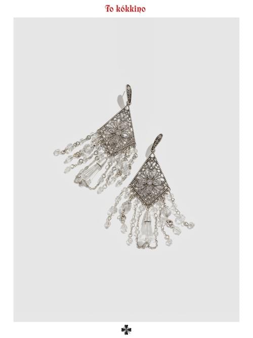 tokokkino 'Waltz of the Ruins' Fringe Retro Earrings