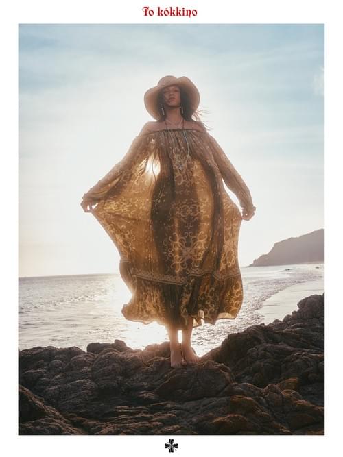 tokokkino "Dancing Vines" Pearl & Crystal Vine Strap Maxi Dress