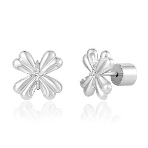 TOKOKKINO logo Iris japonica earrings