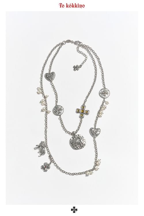 tokokkino* Lion Heart Pearl Necklace